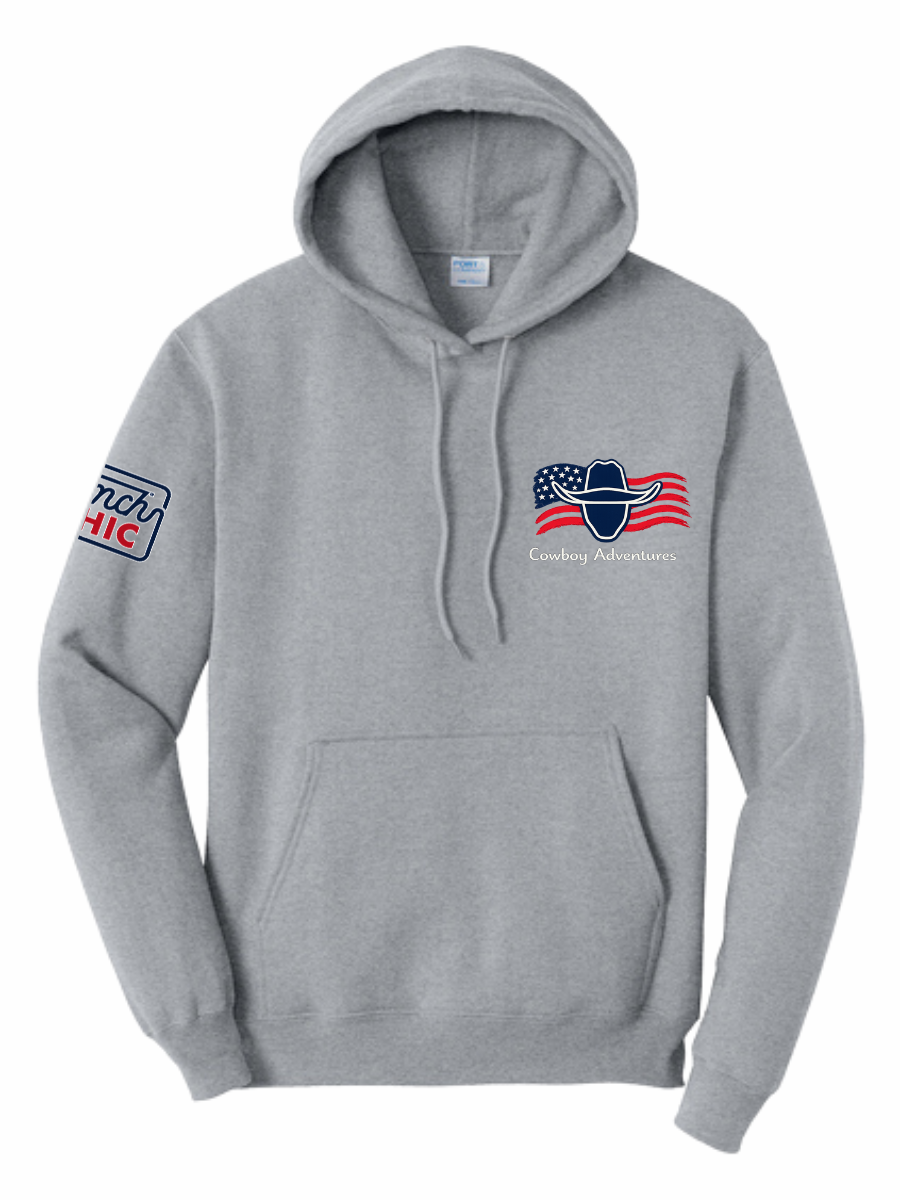 LIMITED EDITION Cowboy Adventures Flag Logo Hoodie