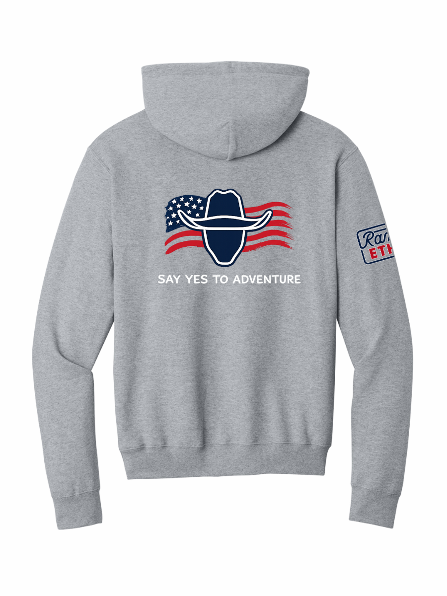 LIMITED EDITION Cowboy Adventures Flag Logo Hoodie