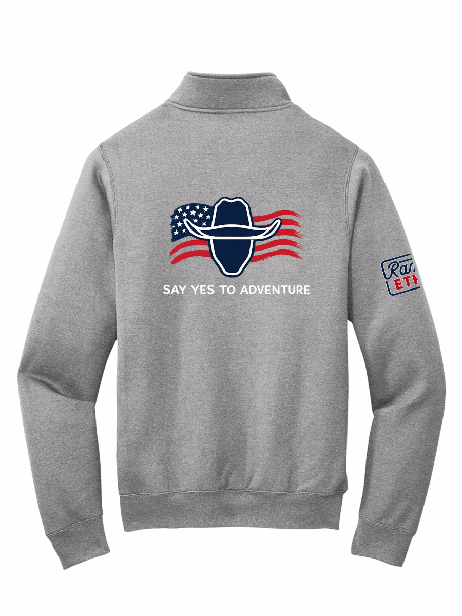 LIMITED EDITION Cowboy Adventures Flag Logo Quarterzip