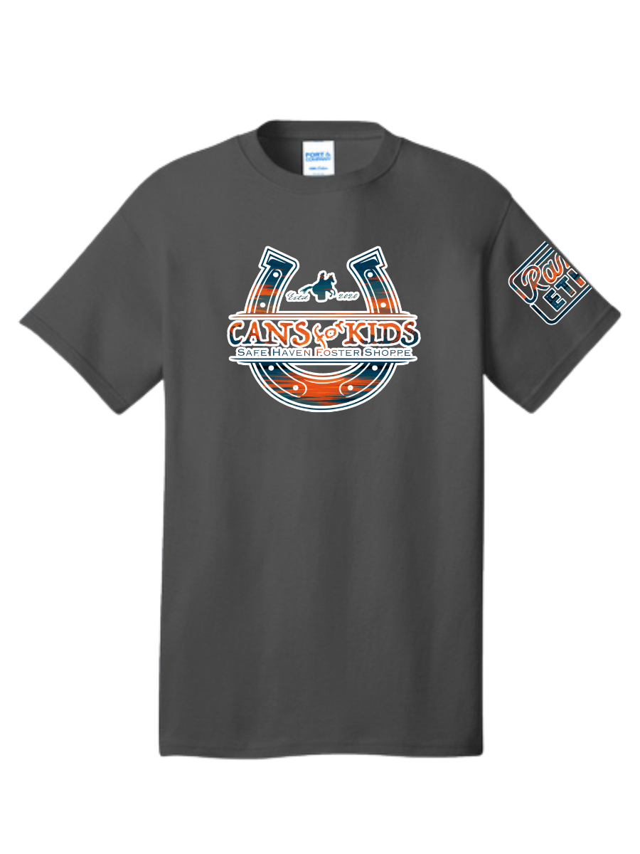 VOLUNTEERS - Cans for Kids Sunset Logo Tee