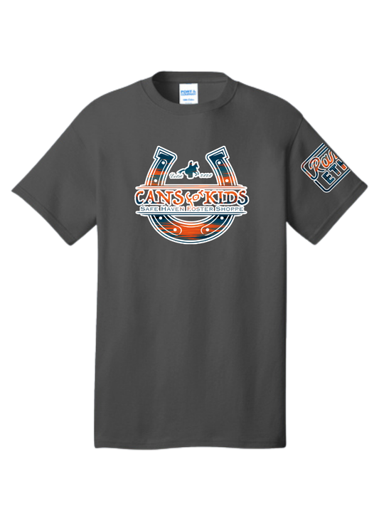 Cans for Kids Sunset Logo Tee