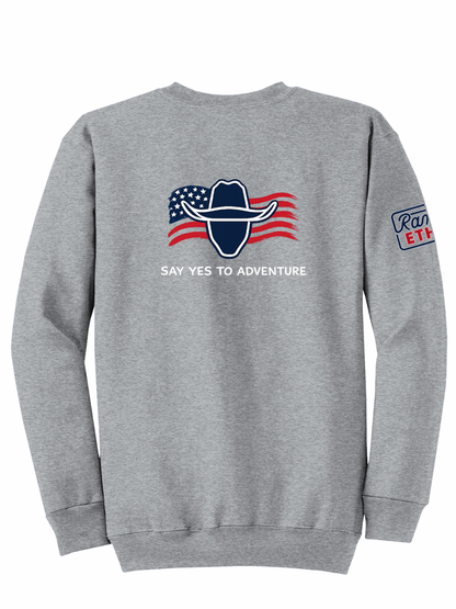 LIMITED EDITION Cowboy Adventures Flag Logo Crewneck