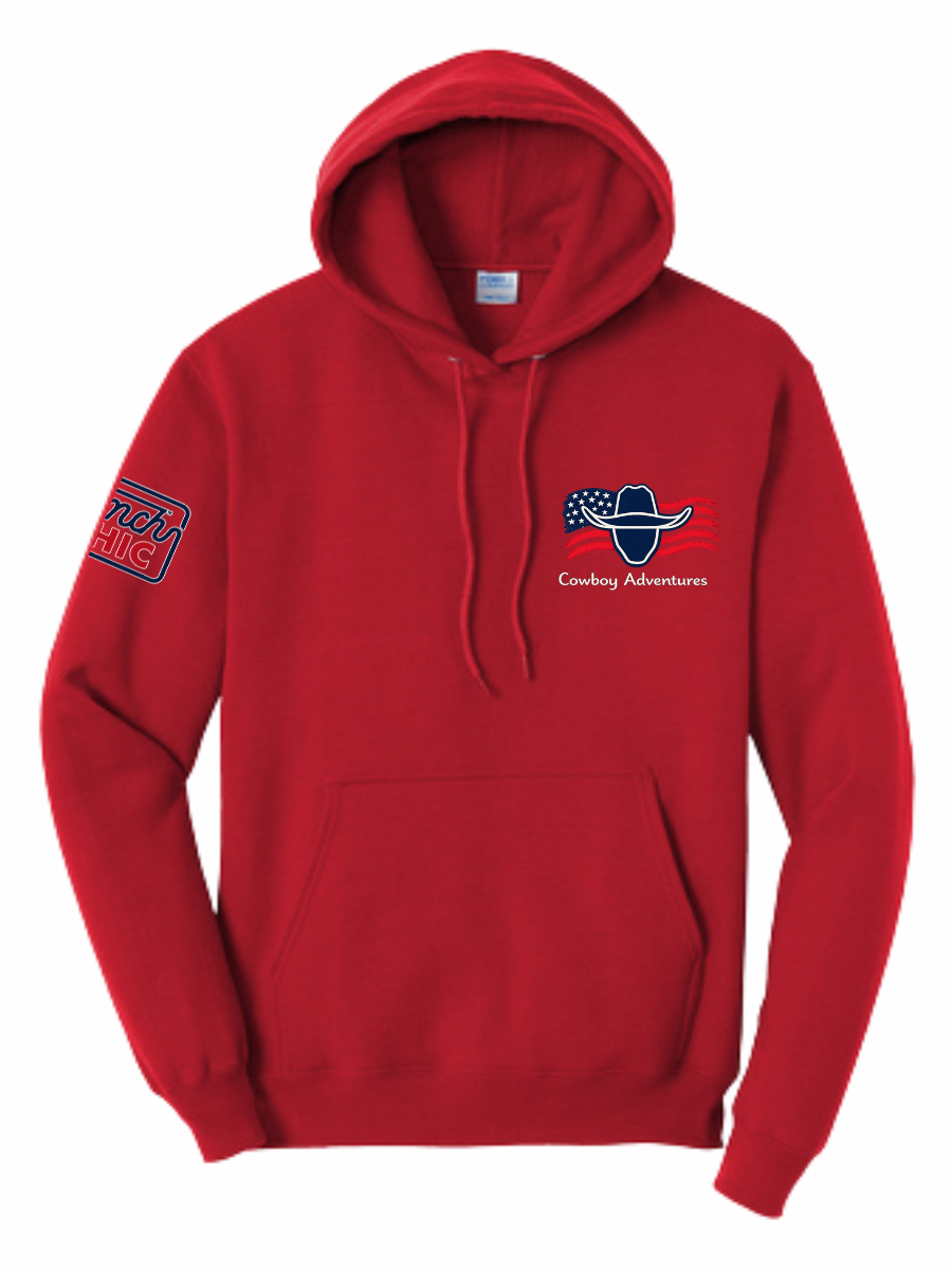 LIMITED EDITION Cowboy Adventures Flag Logo Hoodie