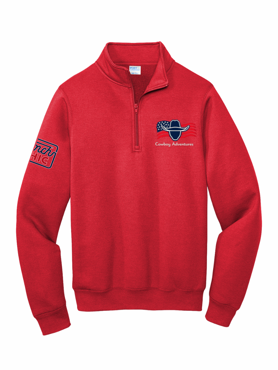 LIMITED EDITION Cowboy Adventures Flag Logo Quarterzip