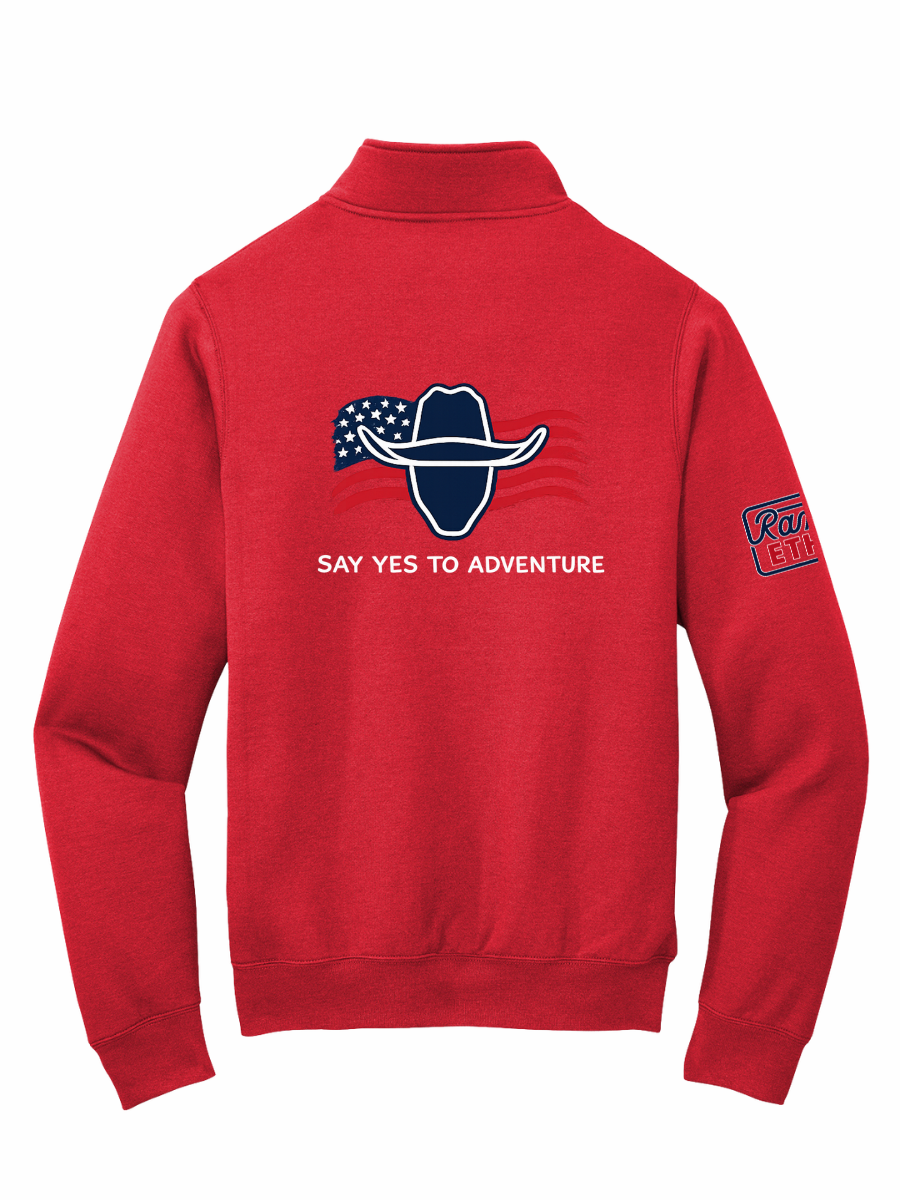 LIMITED EDITION Cowboy Adventures Flag Logo Quarterzip