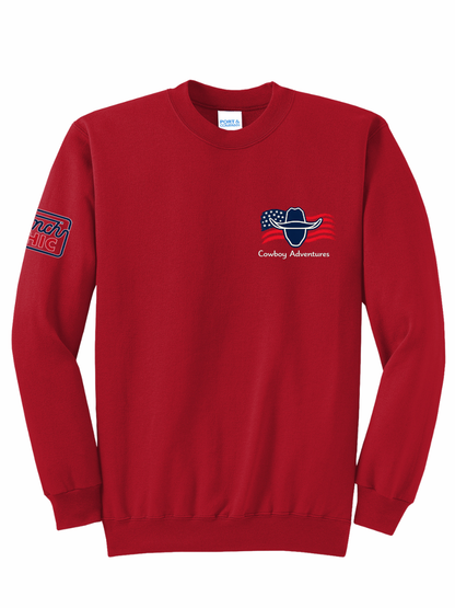 LIMITED EDITION Cowboy Adventures Flag Logo Crewneck