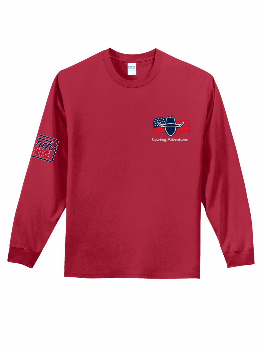 LIMITED EDITION Cowboy Adventures Flag Logo Long Sleeve