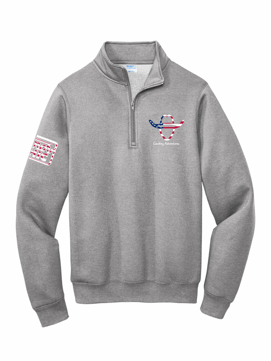 LIMITED EDITION Cowboy Adventures Patriotic Logo Quarterzip