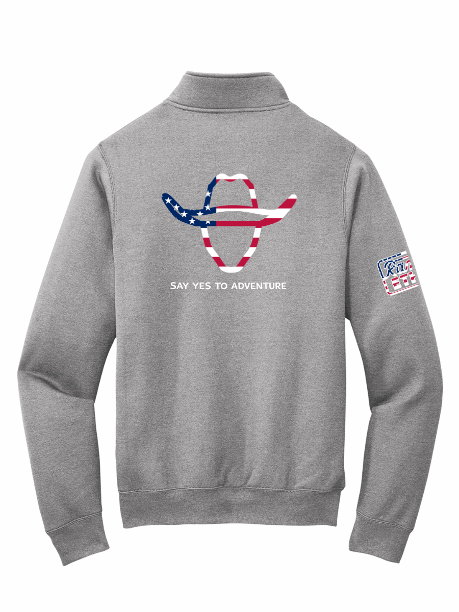 LIMITED EDITION Cowboy Adventures Patriotic Logo Quarterzip