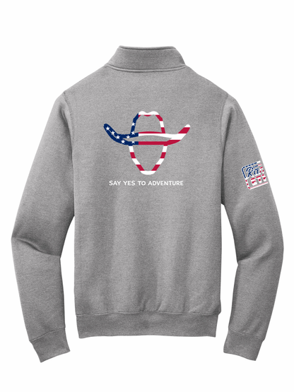 LIMITED EDITION Cowboy Adventures Patriotic Logo Quarterzip