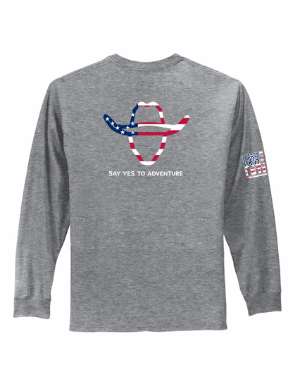 LIMITED EDITION Cowboy Adventures Patriotic Logo Long Sleeve