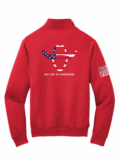 LIMITED EDITION Cowboy Adventures Patriotic Logo Quarterzip