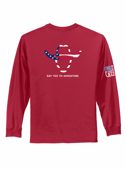 LIMITED EDITION Cowboy Adventures Patriotic Logo Long Sleeve