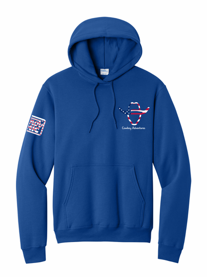 LIMITED EDITION Cowboy Adventures Patriotic Logo Hoodie