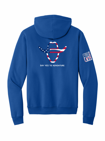 LIMITED EDITION Cowboy Adventures Patriotic Logo Hoodie