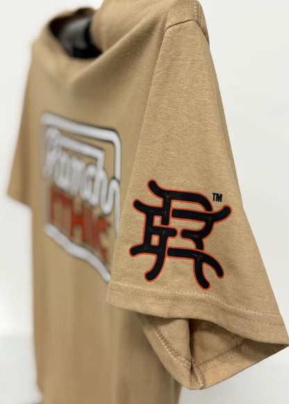 Tan Logo Tee
