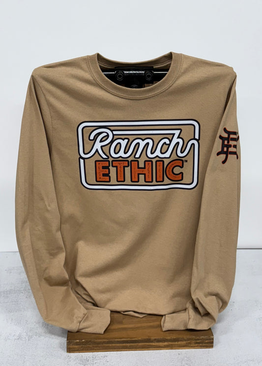 Tan Logo Long Sleeve