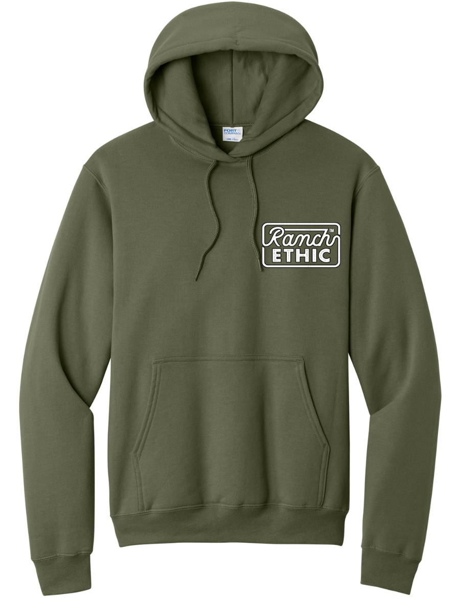 YOUTH Barrel Clover Green Logo Hoodie