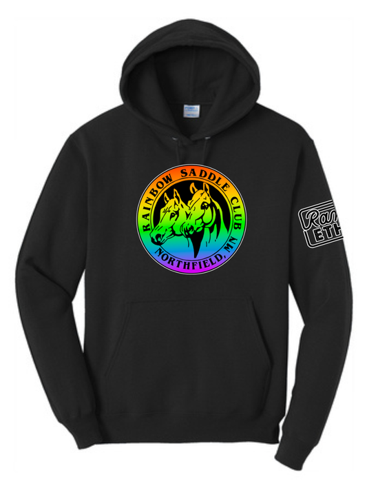 YOUTH Rainbow Saddle Club Logo Hoodie