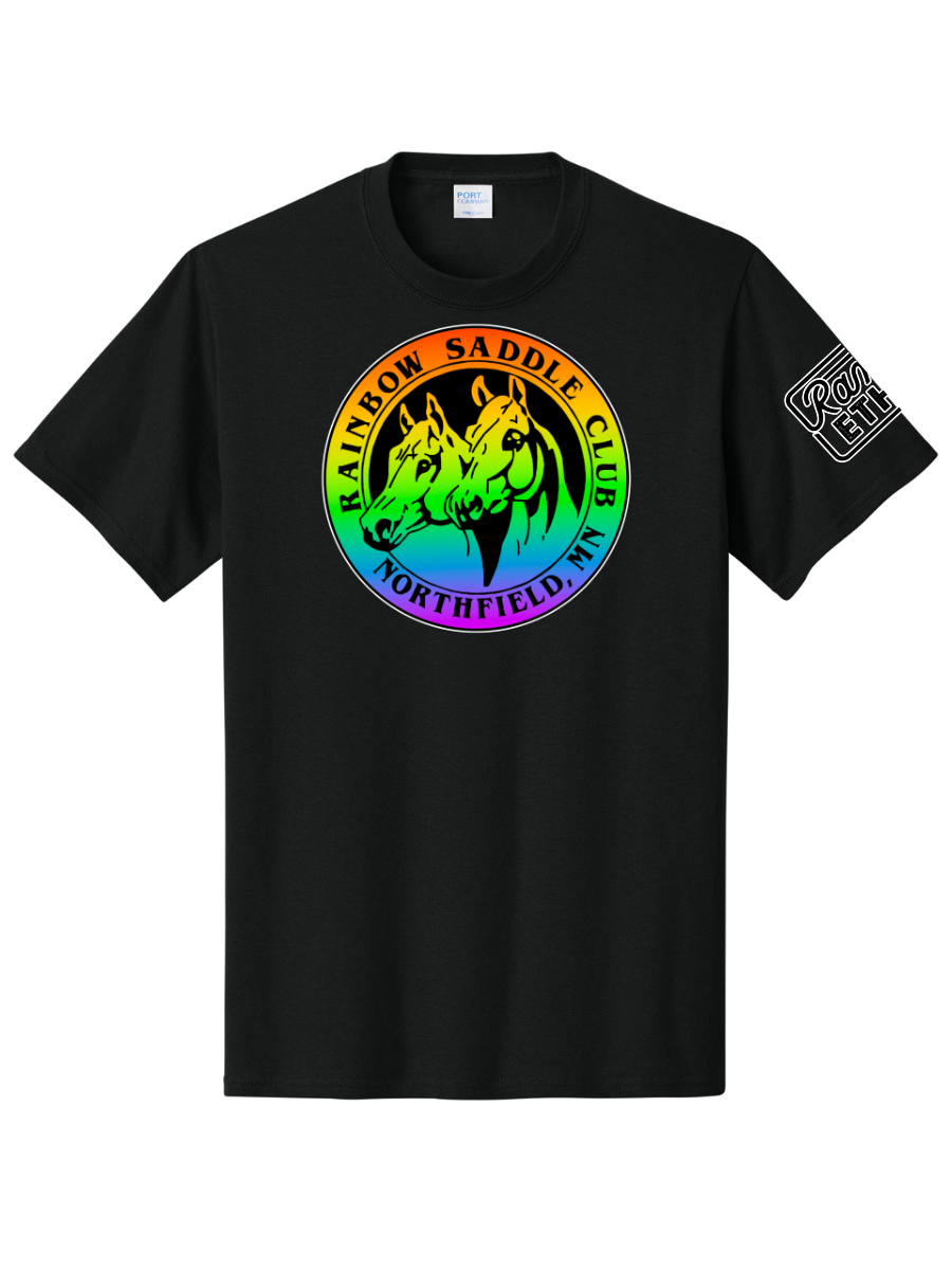 YOUTH Rainbow Saddle Club Logo Tee