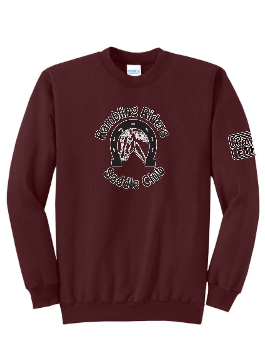 Rambling Riders Saddle Club Logo Crewneck