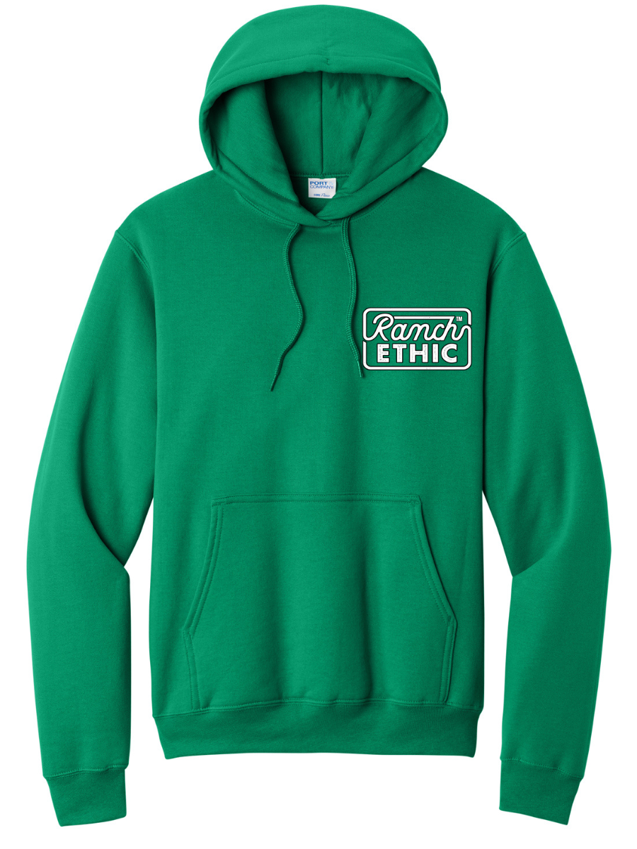 YOUTH Barrel Clover Green Logo Hoodie