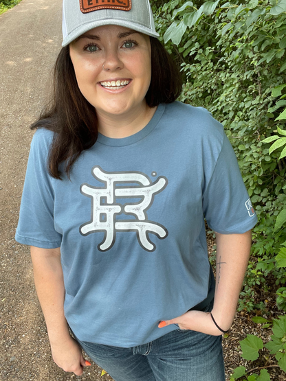 Steel Blue Logo Tee