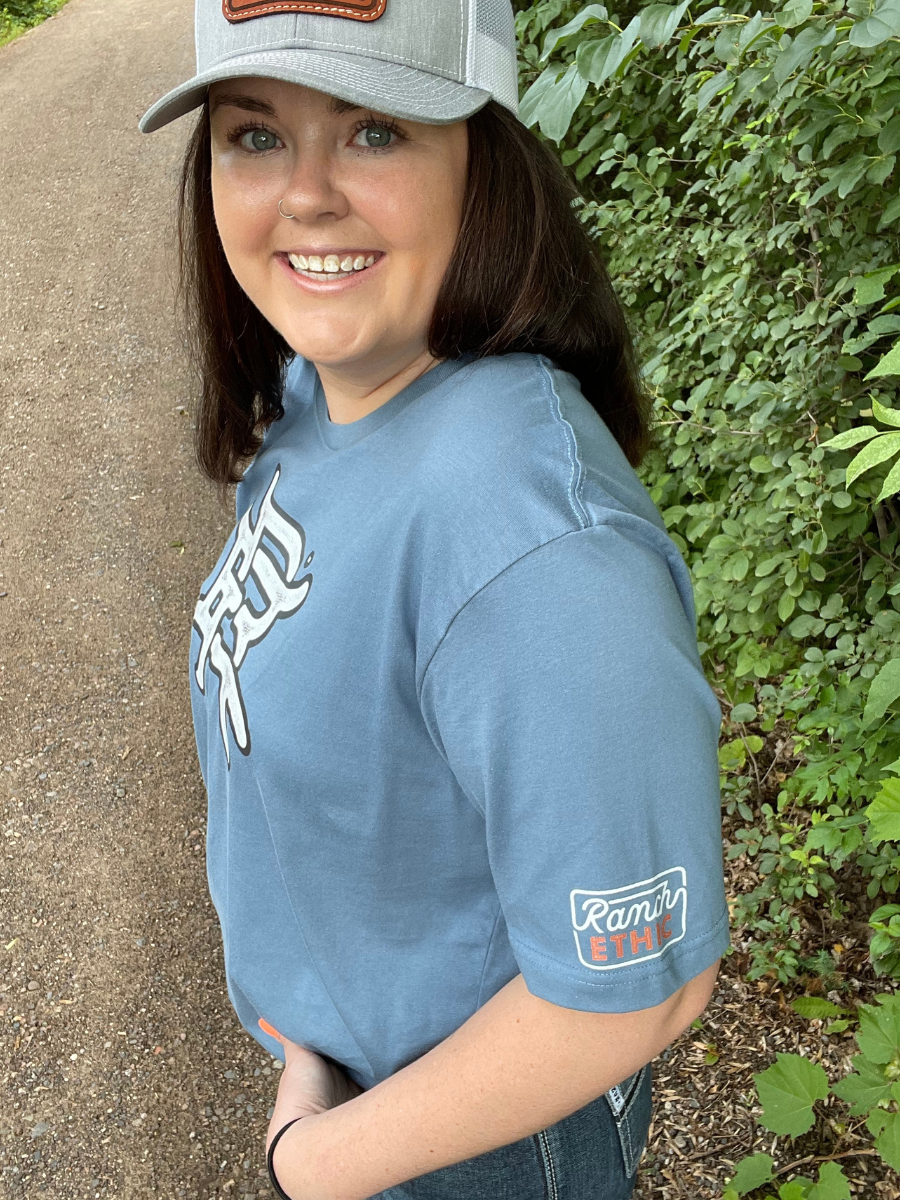 Steel Blue Logo Tee