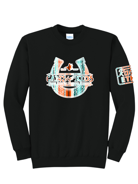 Cans for Kids Serape Logo Crewneck