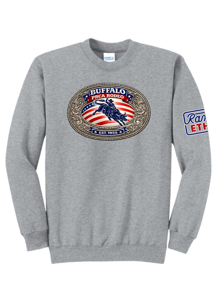 Buffalo Rodeo Buckle Crewneck