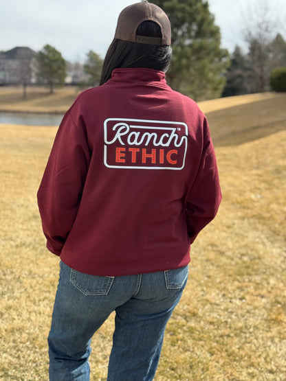 Maroon Logo Quarterzip