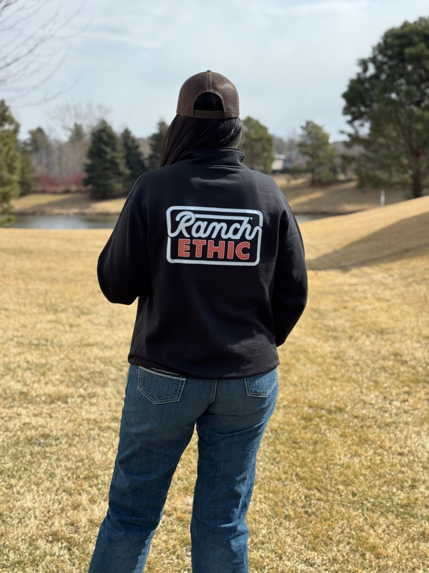 Black Logo Quarterzip