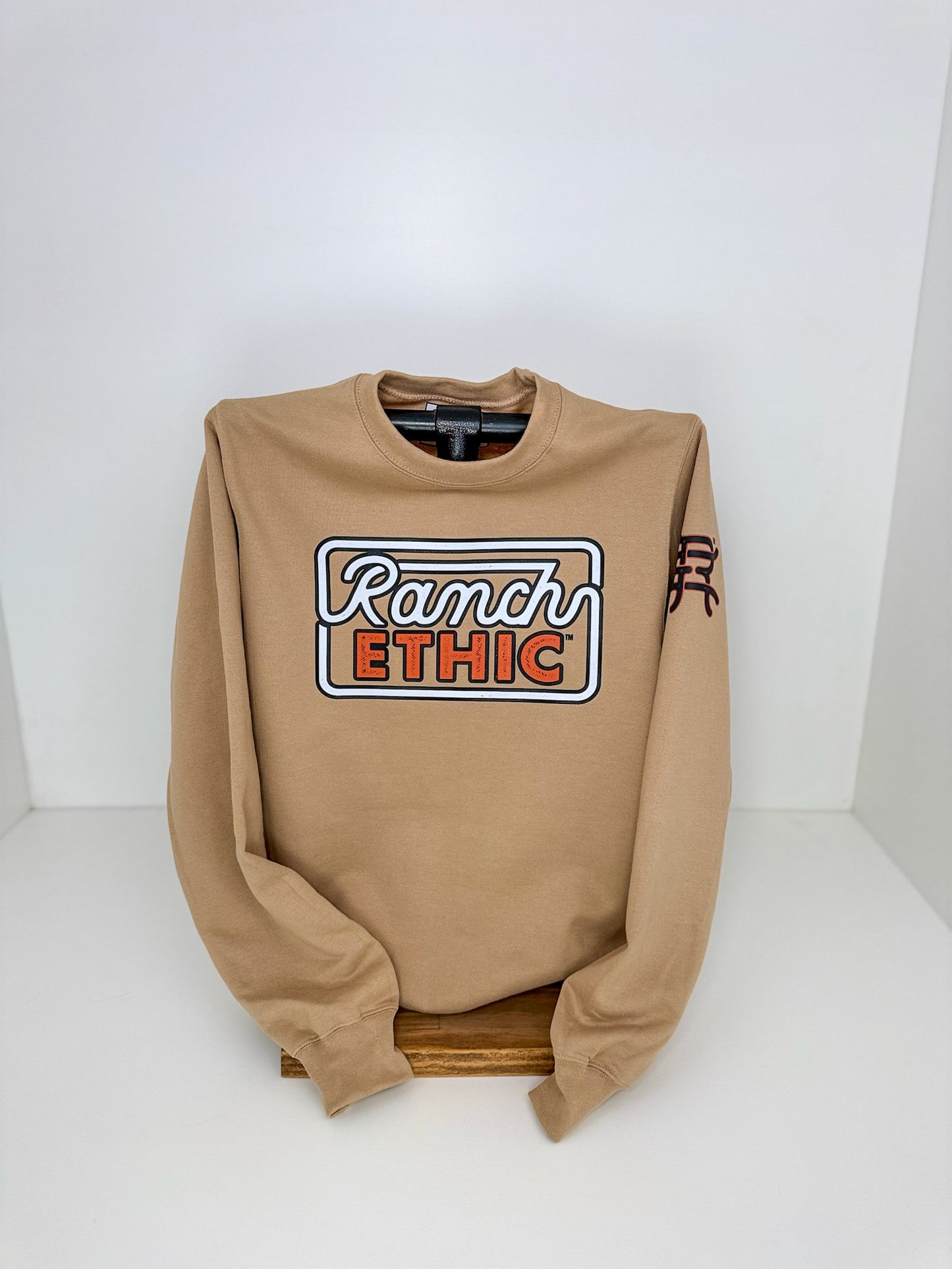 Tan Logo Crewneck