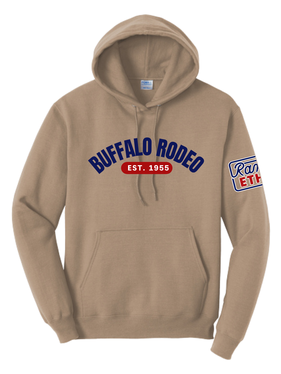 Buffalo Rodeo Arched Hoodie
