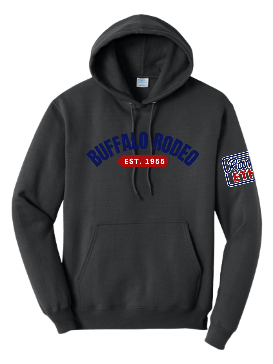 Buffalo Rodeo Arched Hoodie