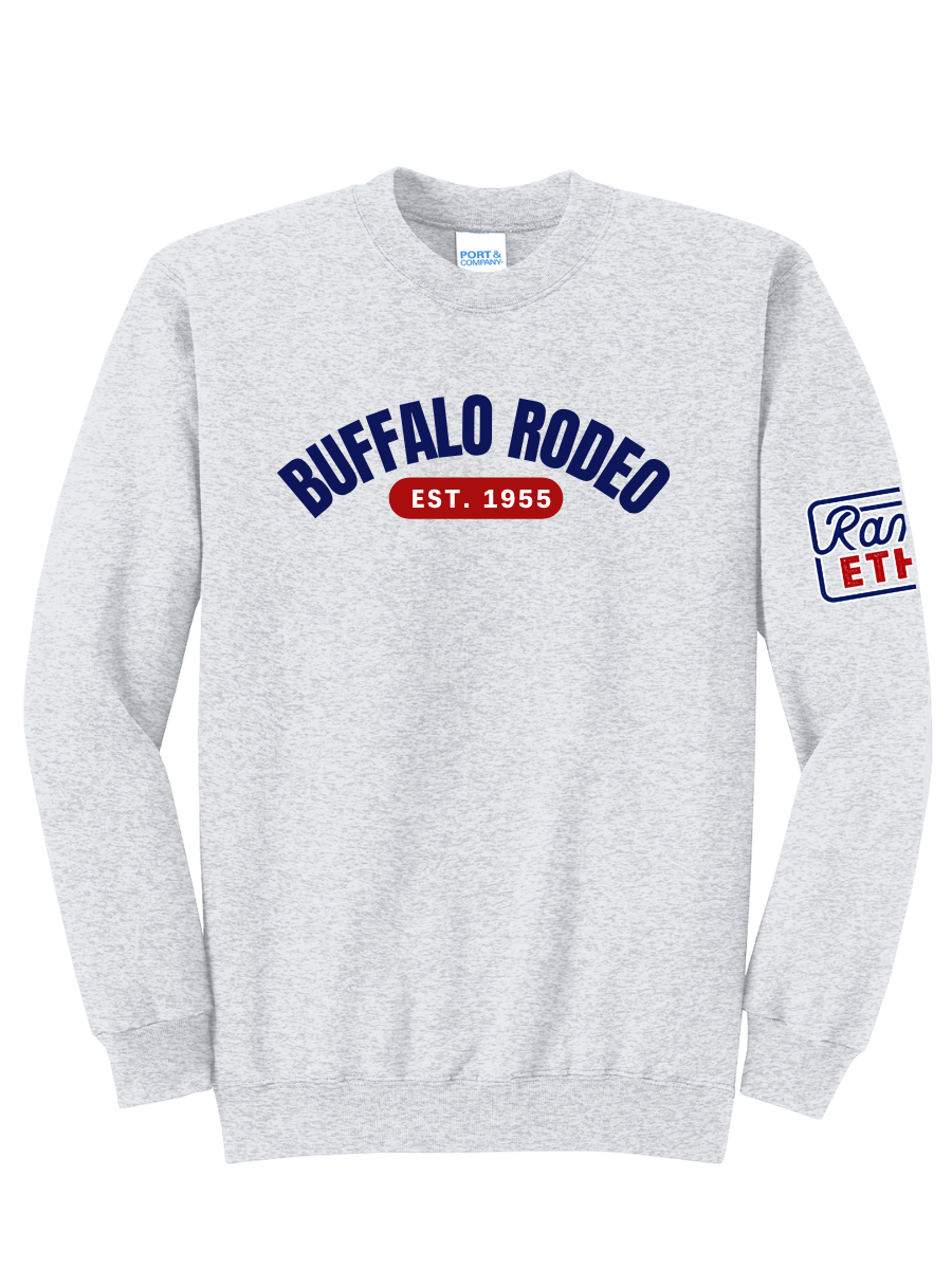 Buffalo Rodeo Arched Crewneck