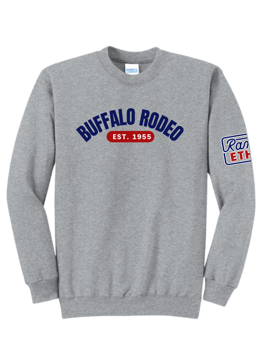 Buffalo Rodeo Arched Crewneck