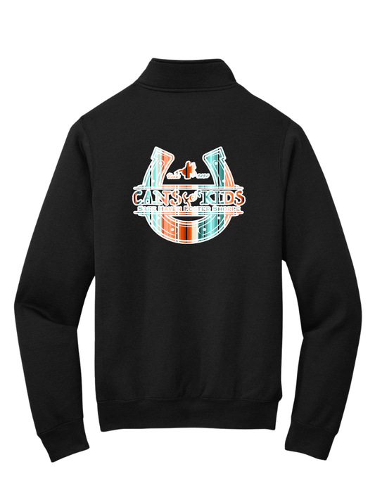 Cans for Kids Serape Logo Quarterzip