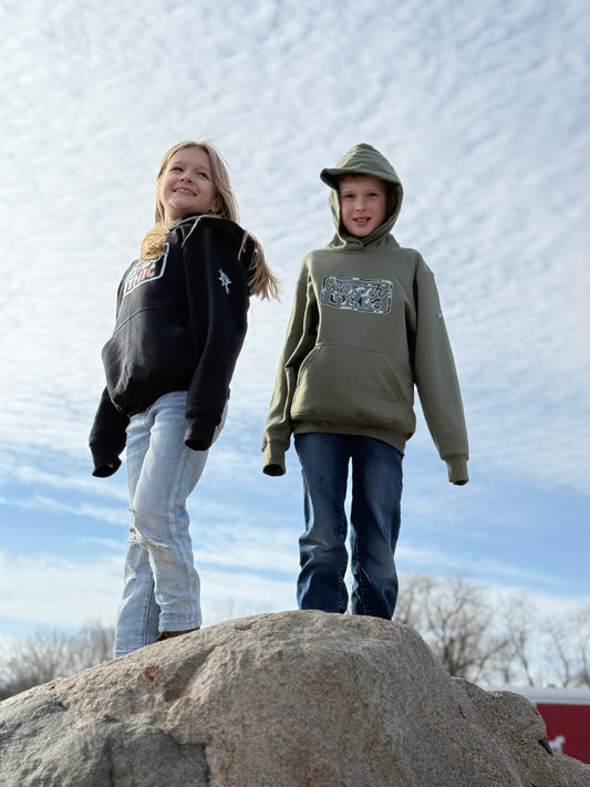 Youth Olive Logo Hoodie
