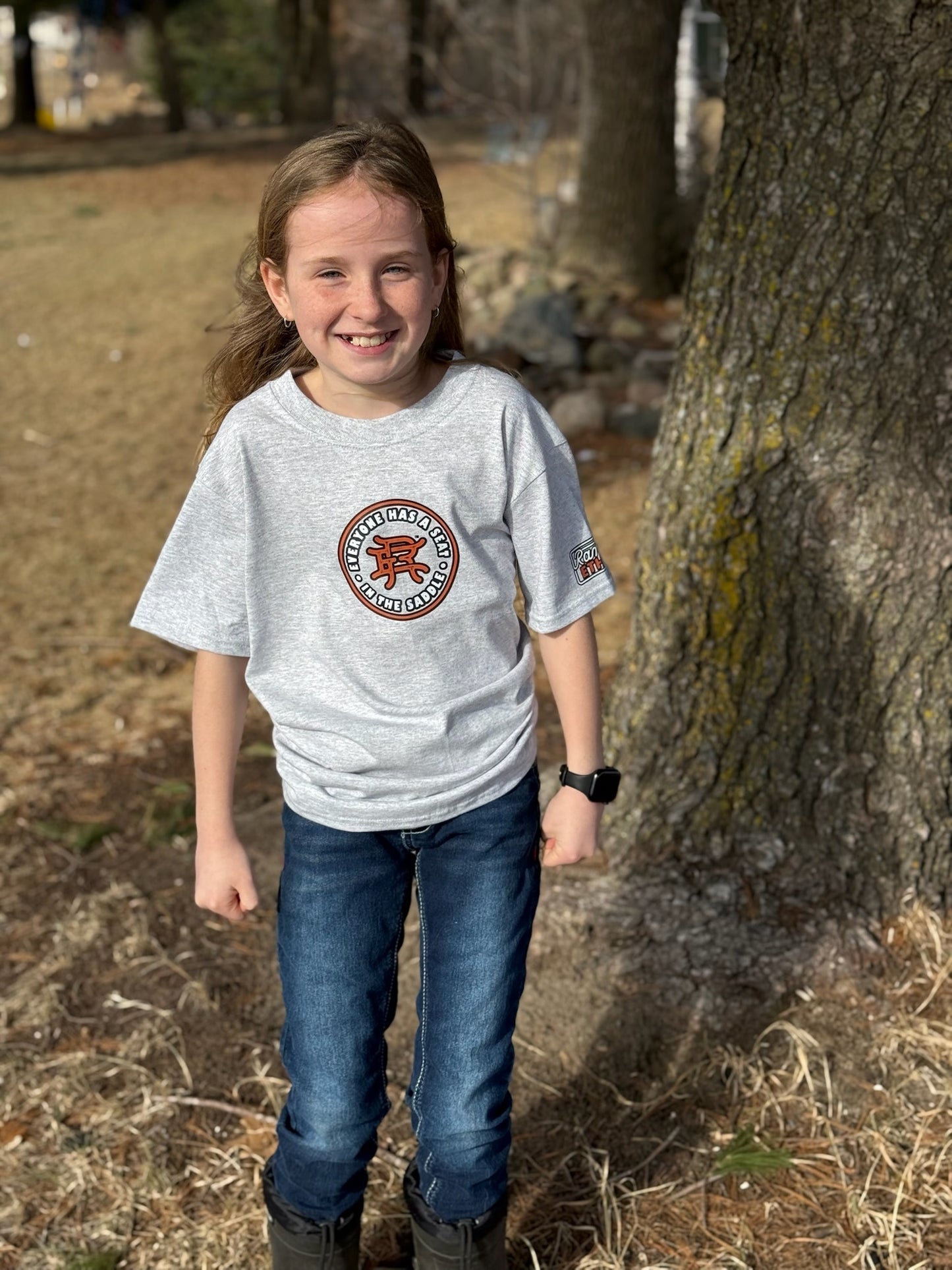 Youth Ash Logo Tee