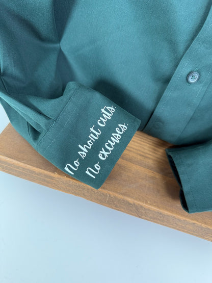 Dark Green Button Up UNISEX Sizes