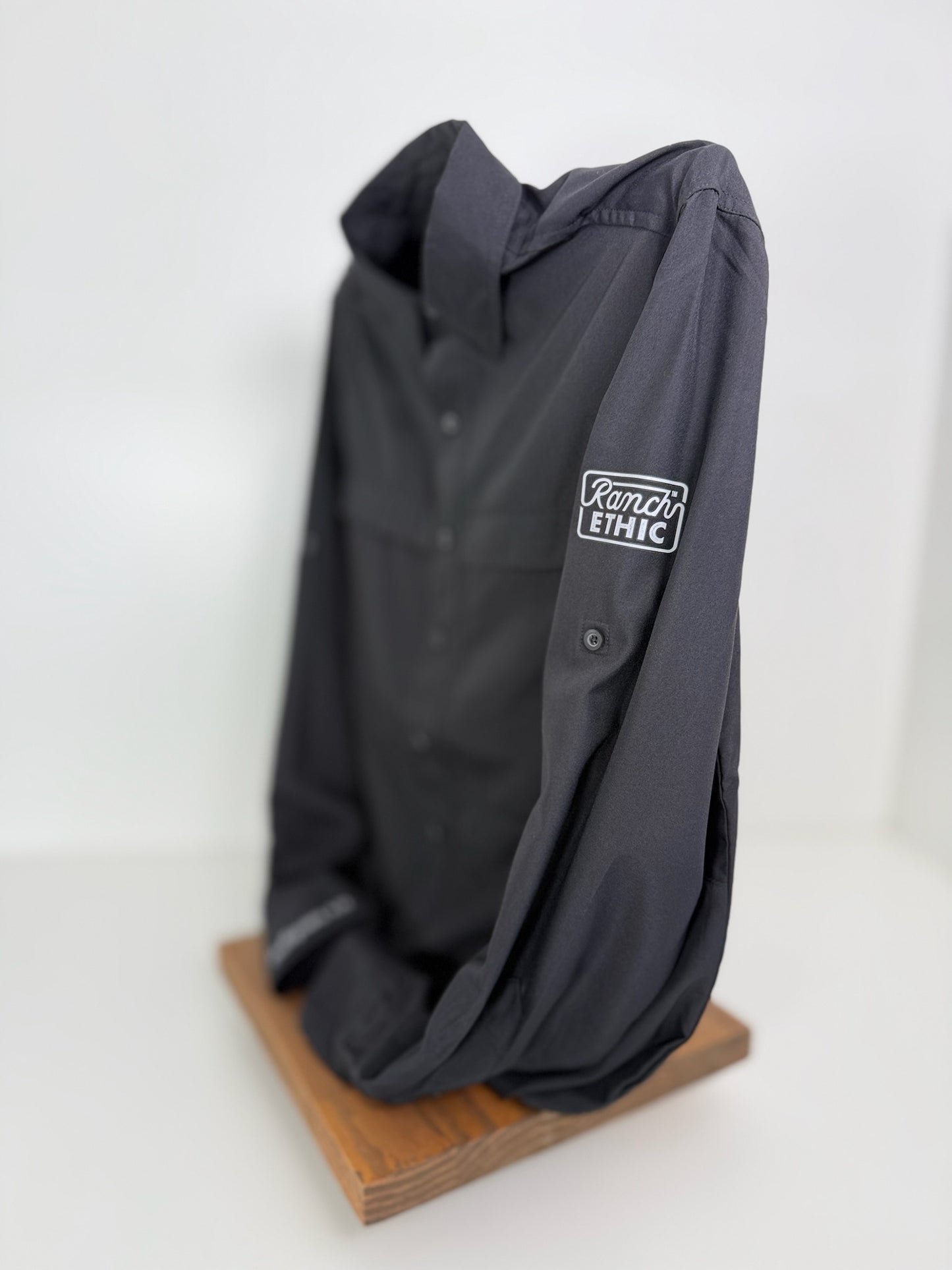Breathable Black Button Up WOMENS Sizes