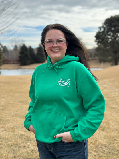 Barrel Clover Green Logo Hoodie