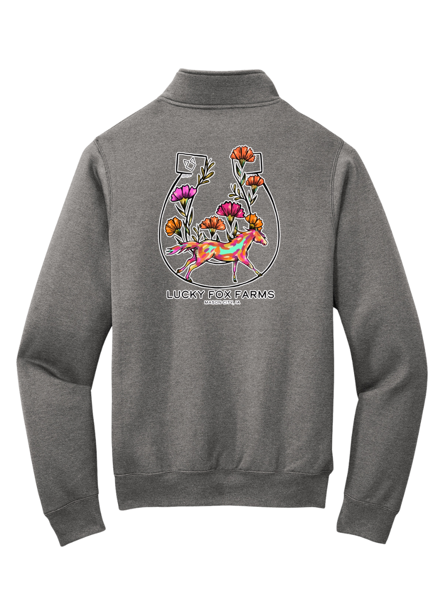 Lucky Fox Farms Logo Quarterzip