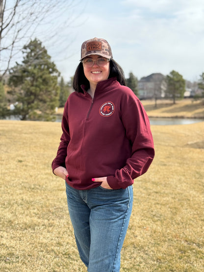 Maroon Logo Quarterzip