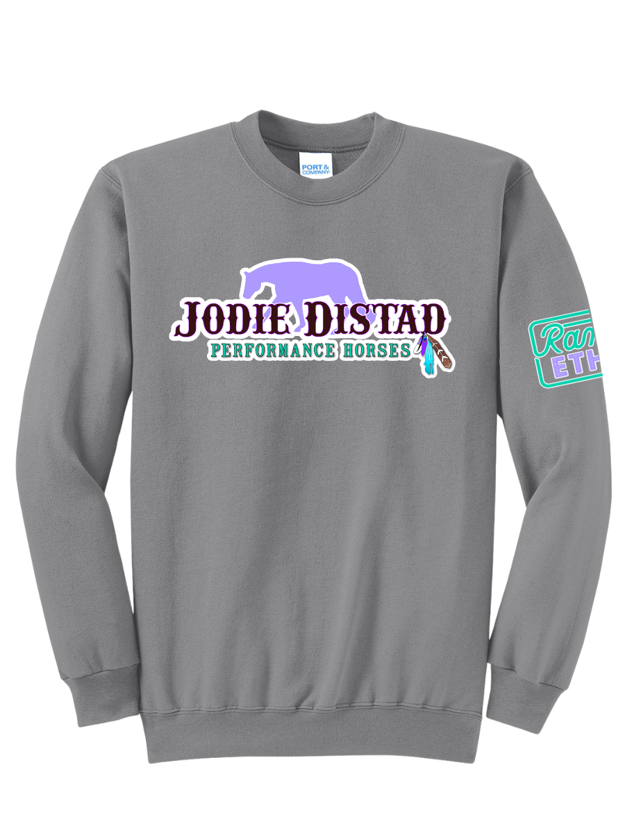Jodie Distad Performance Horses Logo Crewneck