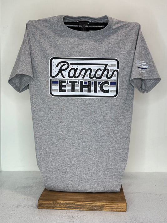 Blue Line Logo Tee