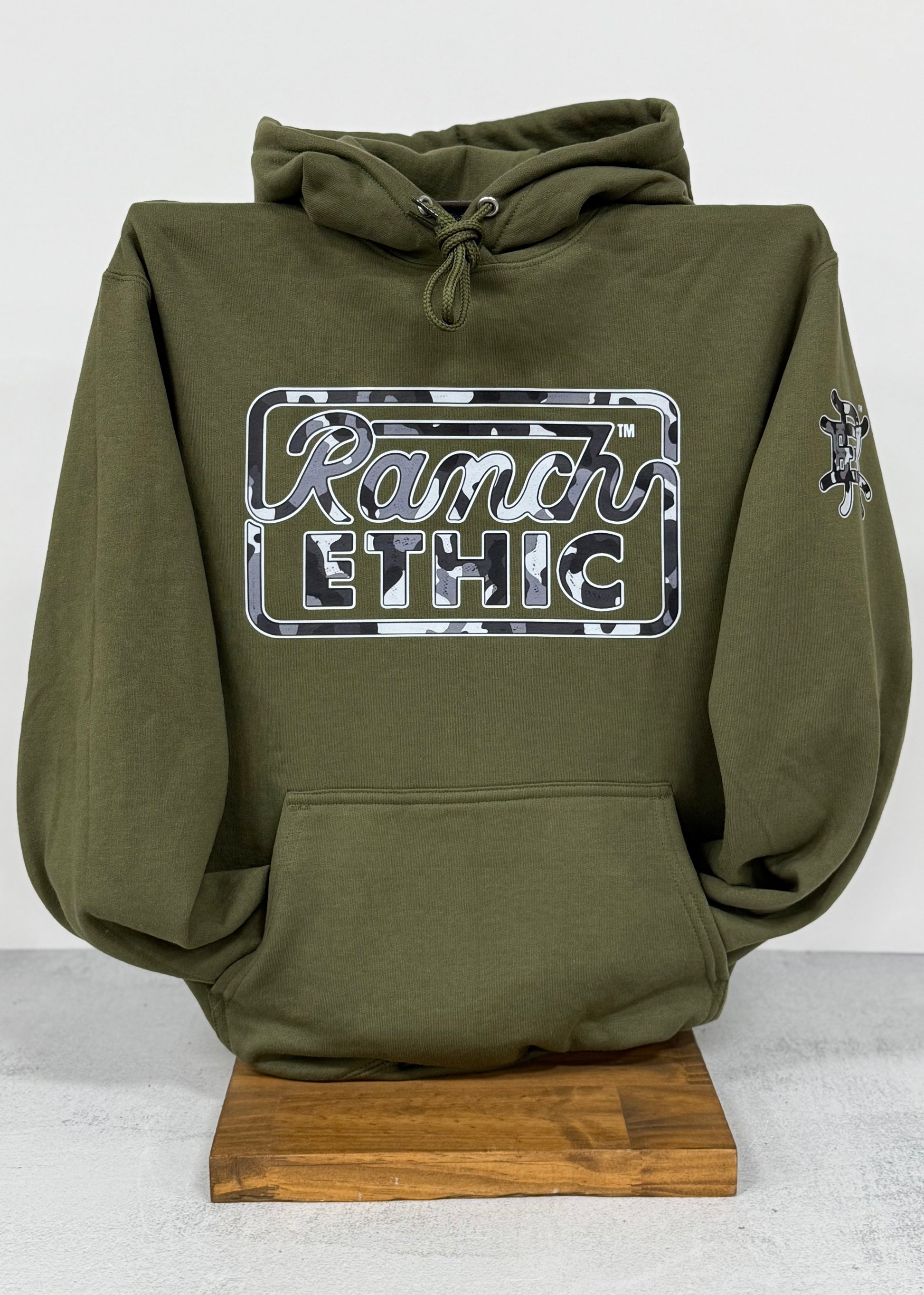 Olive Logo Hoodie – Ranch Ethic Olive Logo Hoodie – Ranch Ethic