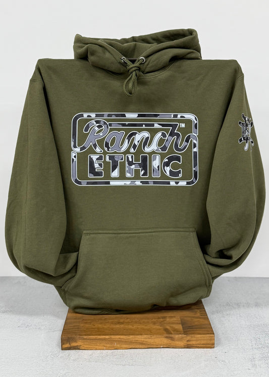 Olive Logo Hoodie