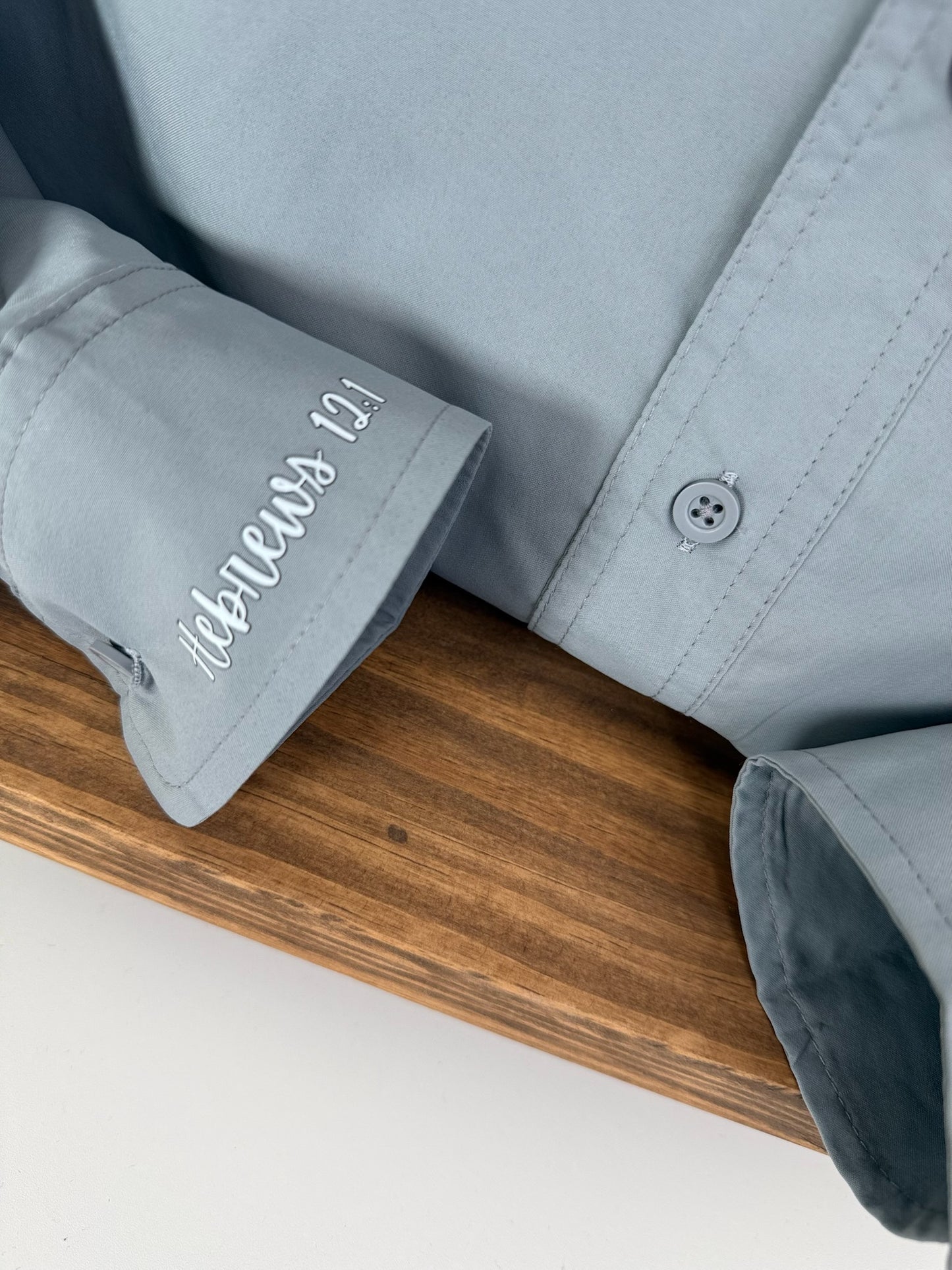 Breathable Grey Button Up UNISEX Sizes